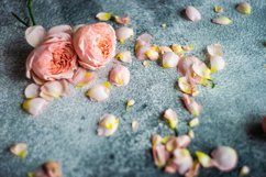 Beautiful floral card concept with fresh roses Product Image 1