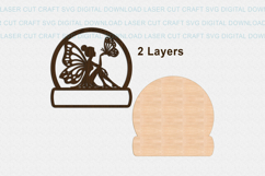 Fairy Name Round Sign SVG laser cut, Cricut Product Image 6