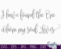 I Have Found The One My Soul Loves | Farmhouse Svg Love Sign Product Image 2