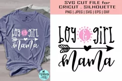 Boy girl mama svg, mom life svg file Product Image 1