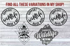 Support Wildlife Raise Boy MomLife Dadlife SVG DXF PNG jpeg Product Image 4