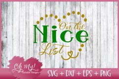 On The Nice List - SVG Cutting File Product Image 1
