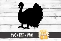Turkey Silhouette - Thanksgiving SVG PNG DXF Cut Files Product Image 2