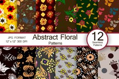 Abstract floral patterns, seamless pattern 12"x12" Product Image 1