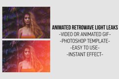 Animated Retrowave Light Leaks Product Image 1
