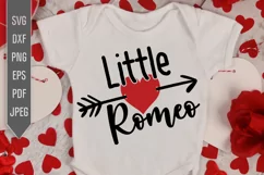 Little Romeo Svg. Baby Boy Valentines Day dxf, png, eps Product Image 1