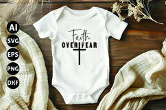 Faith Over Fear Svg, God Svg, Bible Svg Product Image 1