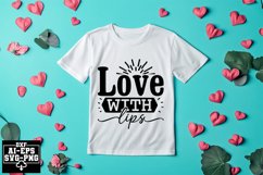 Love With Lips Svg Cut Files Creative Art Product Image 1