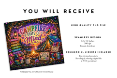 Campfire State of Mind Tumbler Wrap Product Image 2