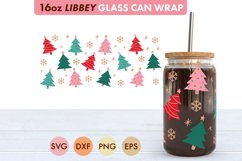 Christmas Tree SVG PNG 16 oz Libbey Glass Can Product Image 2