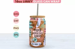 Mama Afirmaciones Diarias Spanish SVG PNG 16 oz Libbey Glass Product Image 1