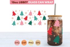 Christmas Tree SVG PNG 16 oz Libbey Glass Can Product Image 3
