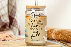 God Is Within Her Glass Wrap PNG | Bible Verse PNG Product Image 2