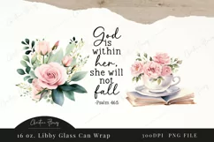 God Is Within Her Glass Wrap PNG | Bible Verse PNG Product Image 4