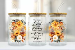 The Lord Is A Strong Tower Glass Wrap PNG | Bible Verse PNG Product Image 3