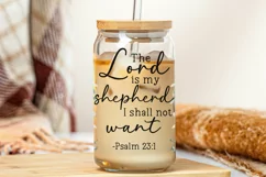 The Lord Is My Shepherd Glass Wrap PNG | Bible Verse PNG Product Image 2
