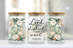 The Lord Is My Shepherd Glass Wrap PNG | Bible Verse PNG Product Image 3