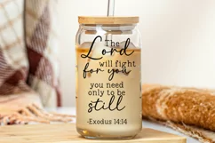 The Lord Will Fight For You Glass Wrap PNG | Bible Verse PNG Product Image 2