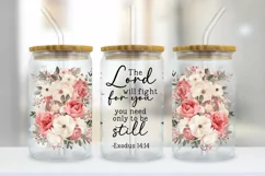 The Lord Will Fight For You Glass Wrap PNG | Bible Verse PNG Product Image 3