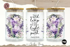 Light To My Path Glass Wrap PNG | Bible Verse PNG Product Image 1