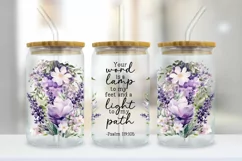 Light To My Path Glass Wrap PNG | Bible Verse PNG Product Image 3