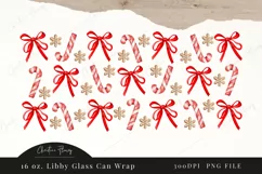 Coquette Christmas Libbey Glass Wrap PNG | Christmas PNG Product Image 4