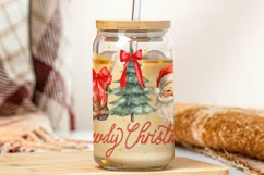 Howdy Christmas Libbey Glass Wrap PNG | Christmas PNG Product Image 2