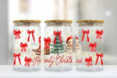 Howdy Christmas Libbey Glass Wrap PNG | Christmas PNG Product Image 3