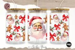 Christmas Libbey Glass Wrap PNG | Christmas PNG Product Image 1