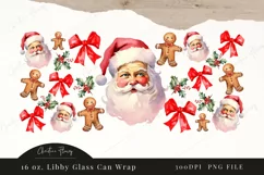 Christmas Libbey Glass Wrap PNG | Christmas PNG Product Image 4