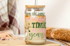 Pink Wonderful Time Of The Year Libbey Glass Wrap PNG Product Image 3
