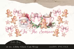 Pink Tis The Season Libbey Glass Wrap PNG Product Image 4