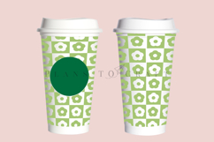 Bundle 6 Matcha 16oz Hot Cup Tumbler Wrap SVG Product Image 3