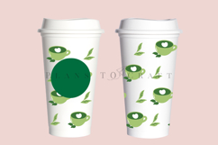 Bundle 6 Matcha 16oz Hot Cup Tumbler Wrap SVG Product Image 5
