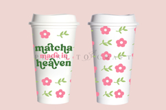 Bundle 6 Matcha 16oz Hot Cup Tumbler Wrap SVG Product Image 8
