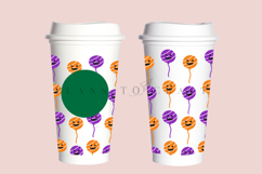 Bundle 6 Halloween 16oz Hot Cup Tumbler Wrap SVG Product Image 9