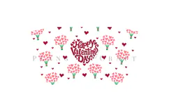 Happy Valentine Day 16oz Hot Cup Tumbler Wrap SVG Product Image 3