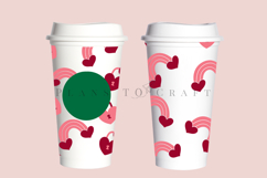Bundle 6 Valentine 16oz Hot Cup Tumbler Wrap SVG Product Image 12