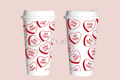 Bundle 6 Valentine 16oz Hot Cup Tumbler Wrap SVG Product Image 8