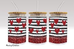 Libbey Glass Can Wrap | 16oz Libbey Sublimation PNG Product Image 2