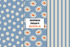 Floral Pattern Daisy Digital Paper Vintage Floral Seamless Product Image 1