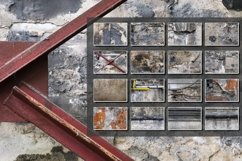 16x Vintage weathered industrial wall backgrounds - Vol 1 Product Image 1