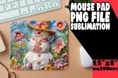Christmas in July Snowman Mouse Pad - Winter Joy Product Image 1