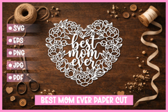 25 Best Mom Paper Cut Hearts SVG I Cricut I Silhouette Product Image 3