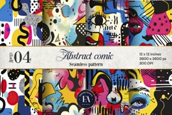 Pop Art Digital Paper |Comic Book Background Product Image 1