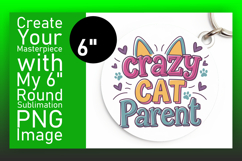 Creative Round Design for Coasters , Cat Quote Product Image 1