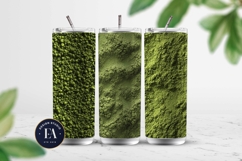 Matcha Powder Texture, Green Matcha Dust Digital Paper Product Image 2