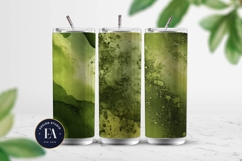 Spilled Matcha Texture, Green Abstract Liquid Digital Paper Product Image 2