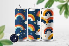 Abstract doodle colorful rainbow Digital paper Product Image 2