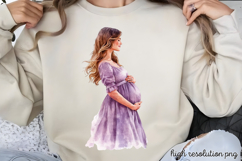 Mothers Day Pregnant Sublimation PNG Product Image 1